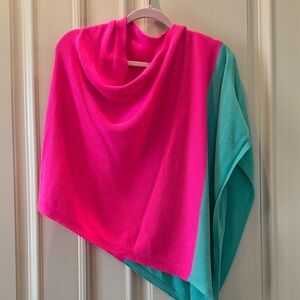 Lilly Pulitzer Kinnon Colorblock wrap Poncho